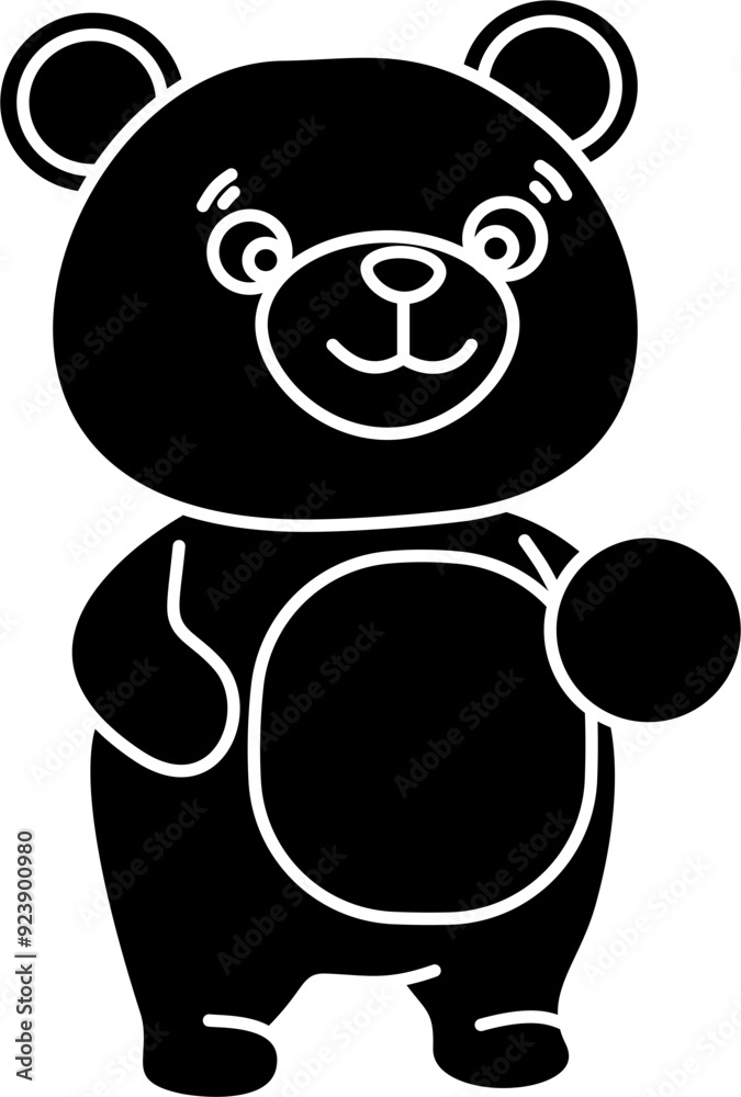Fototapeta premium Cute bear vector illustration
