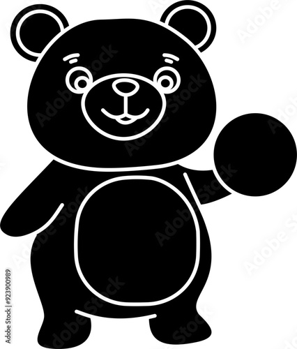 Cute bear vector illustration