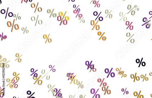 sale digital percent in transparent