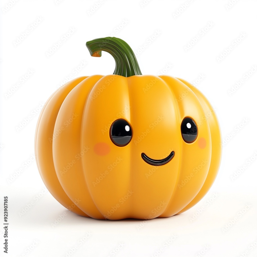 Obraz premium 3D Cartoon Cute Funny Halloween Pumpkin