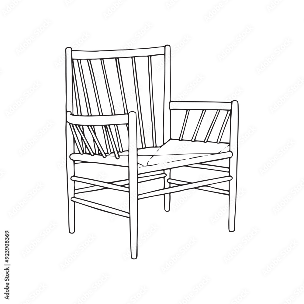 Hand Drawn Chair Drawing Illustration Hand Drawn Chair Drawing Illustration