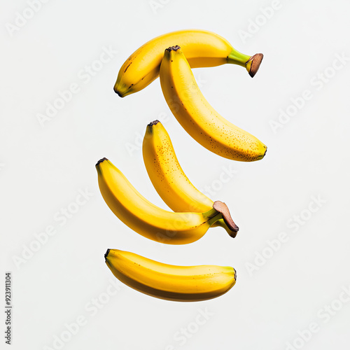 bananas floating in the air