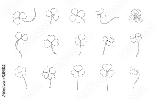 Shamrock leaf outline, Shamrock clover outline, Cloverleaf silhouette,  Shamrock Leaf svg, Shamrock clover svg, Shamrock svg, Shamrock clipart, Shamrock silhouette outline