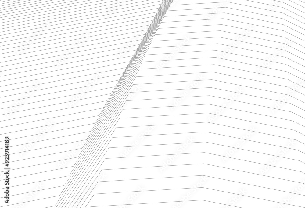 abstract architecture vector 3d illustration 