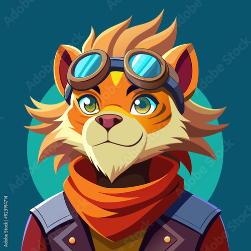 lion cartoon character photo