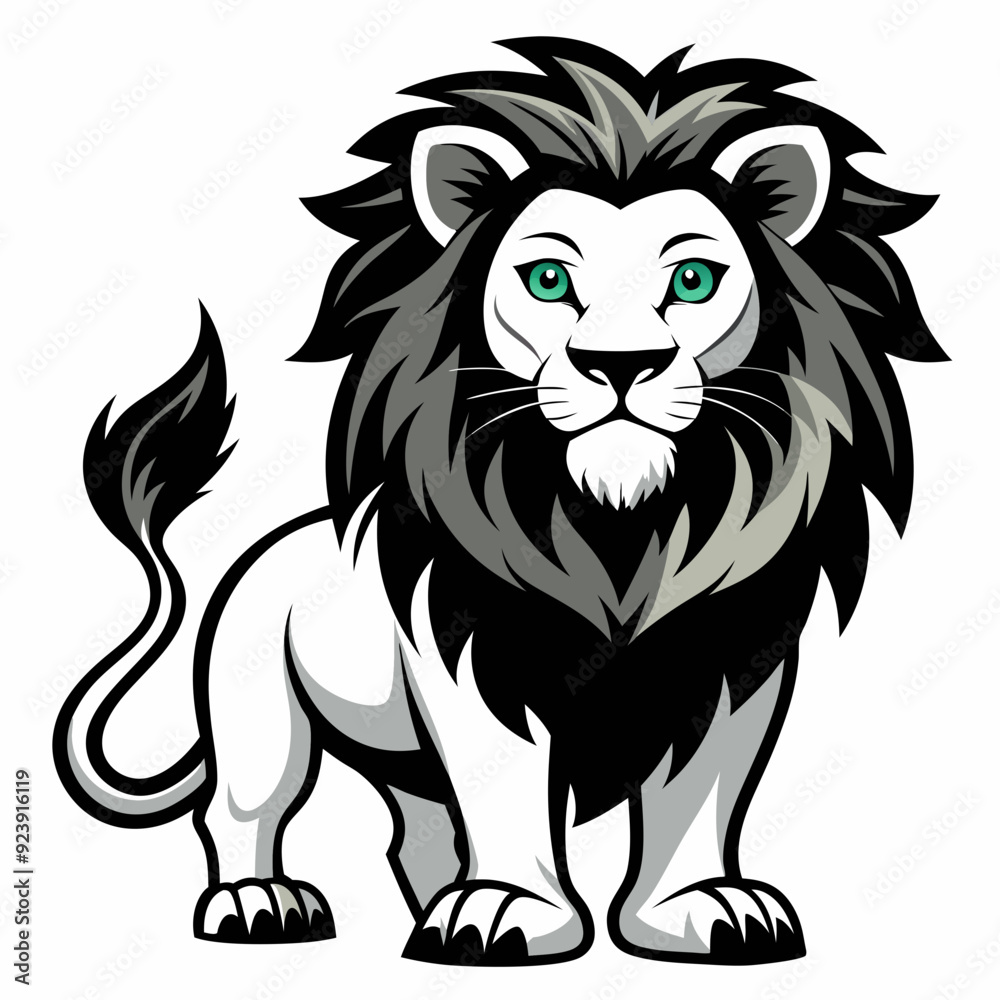 Obraz premium lion head vector
