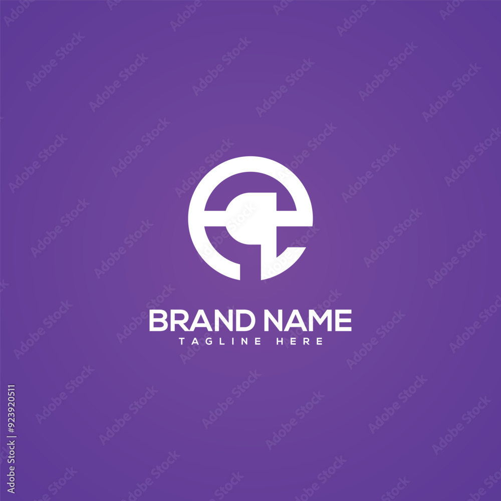 Obraz premium Minimal Monogram Letter EQ QE Icon Logo. Initial Based Vector Template.