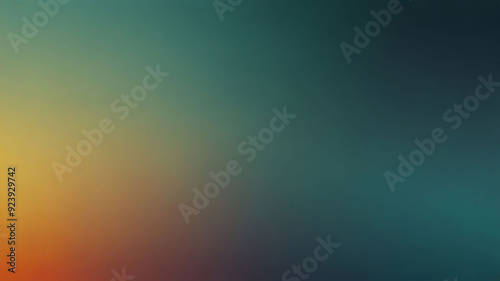  Soft teal gradient banner background with smooth transitions from light orange to yellow