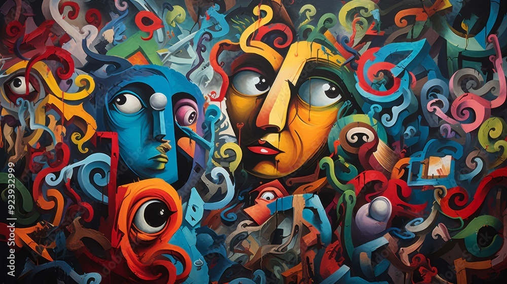 Kaleidoscope of Emotions: Abstract Artistic Faces Kaleidoscope of Emotions: Abstract Artistic Faces
