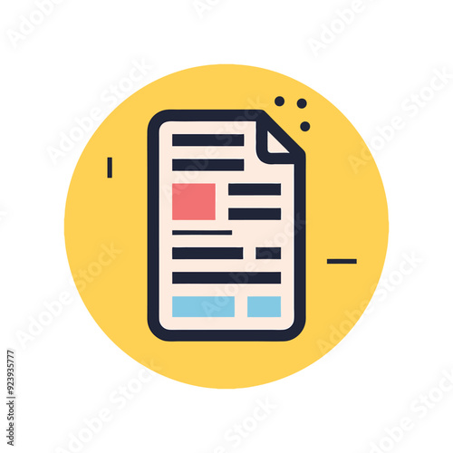 A document icon with lines for detailed information
