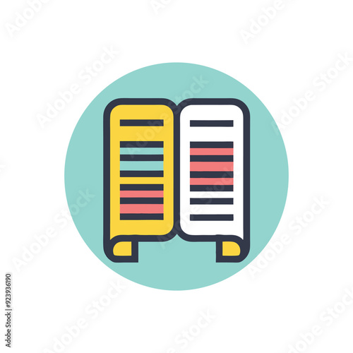 A document icon with lines for detailed information