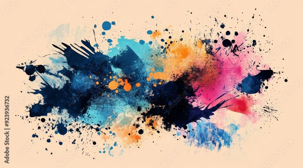 A vibrant and dynamic explosion of stunning blue, pink, and orange hues, creating an impressive and artistic splash effect against a light background, making it perfect for various design projects A vibrant and dynamic explosion of stunning blue, pink, and orange hues, creating an impressive and artistic splash effect against a light background, making it perfect for various design projects