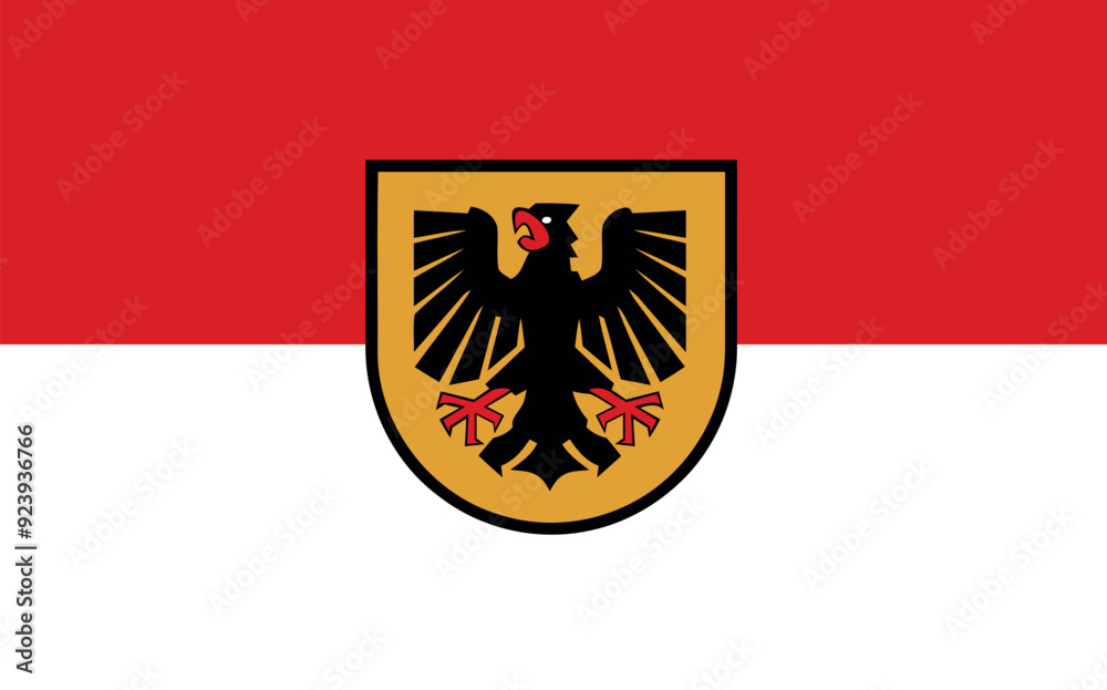 Flag of the city of Dortmund Flag of the city of Dortmund