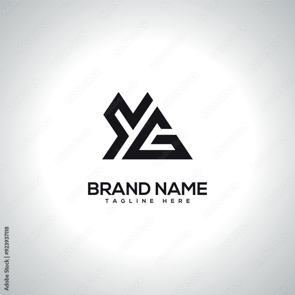 YG GY Abstract Monogram Letter Logo Design. Initial Vector Symbol. YG GY Abstract Monogram Letter Logo Design. Initial Vector Symbol.