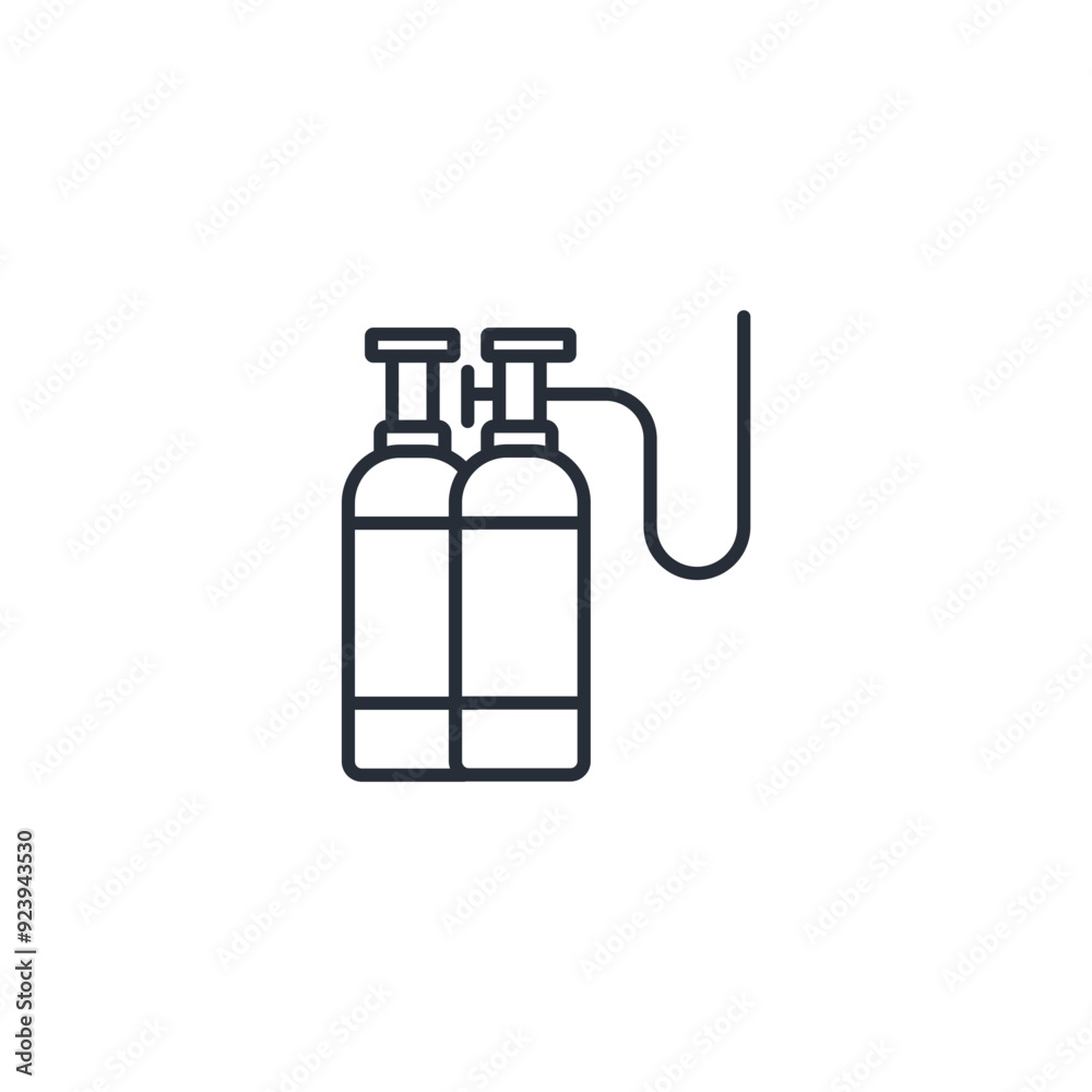 oxygen bottle icon. vector.Editable stroke.linear style sign for use web design,logo.Symbol illustration. oxygen bottle icon. vector.Editable stroke.linear style sign for use web design,logo.Symbol illustration.