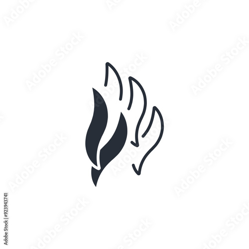 Smoke icon. vector.Editable stroke.linear style sign for use web design,logo.Symbol illustration.