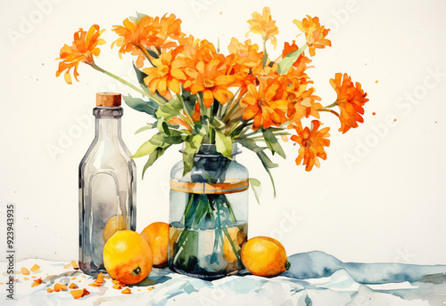 autumn still life generated by AI technology