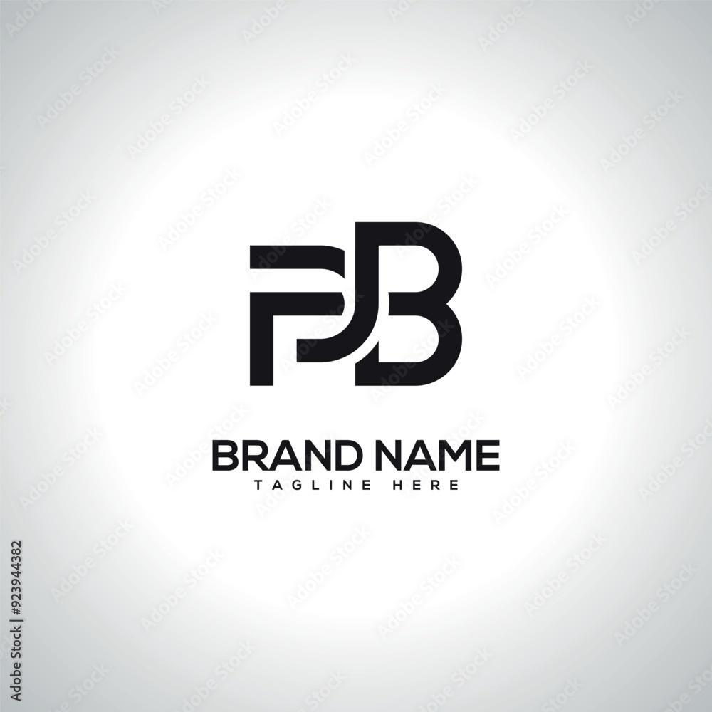 PB BP Abstract Unique Letter Logo Design. Initial Vector Symbol. PB BP Abstract Unique Letter Logo Design. Initial Vector Symbol.