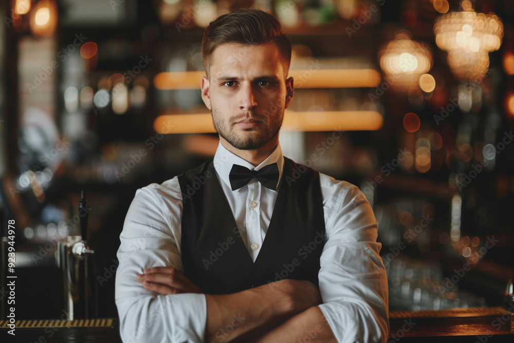 Bartender Portrait in a Bar Bartender Portrait in a Bar