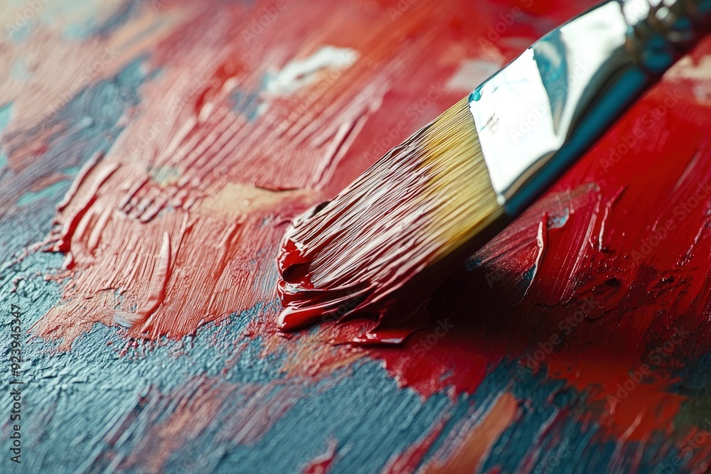 Fototapeta premium Paint on a canvas background , ai