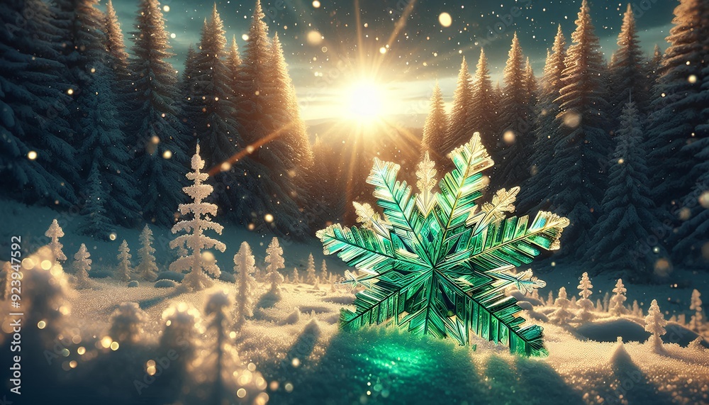 Fototapeta premium snowflake