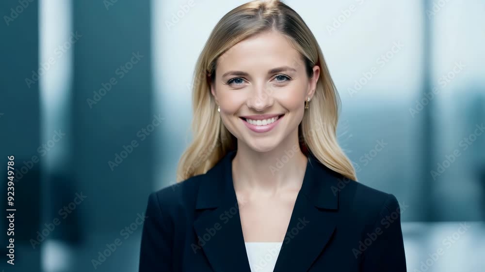Successful Female Executive with Positive Attitude in Office Successful Female Executive with Positive Attitude in Office