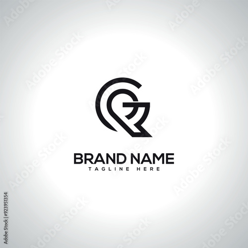 GQ QG Alphabet Unique Letter Logo Design. Initial Vector Symbol.