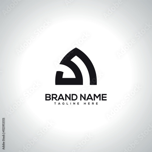 AS SA Alphabet Unique Letter Logo Design. Initial Vector Symbol. photo