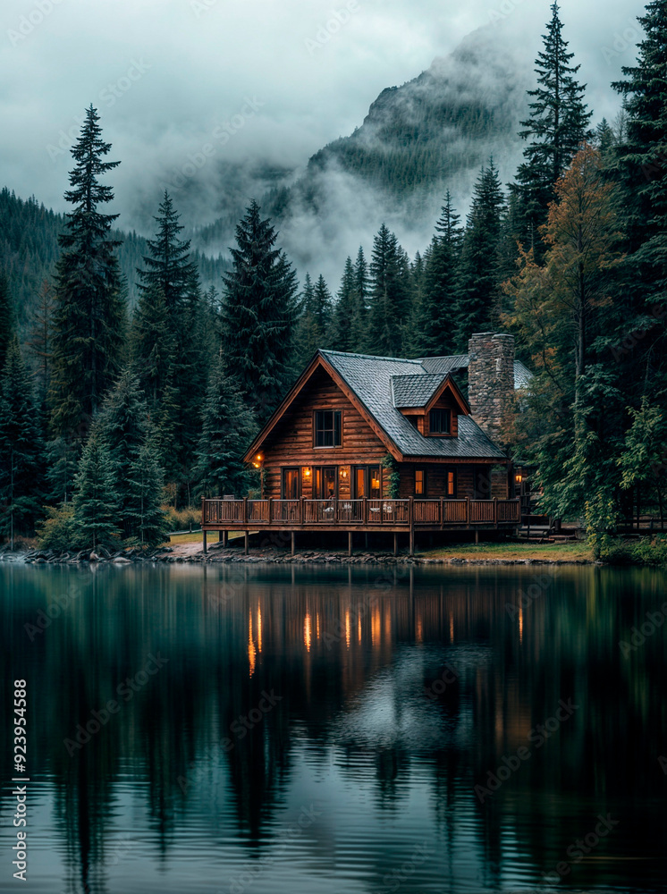 Fototapeta premium Cabin in the woods