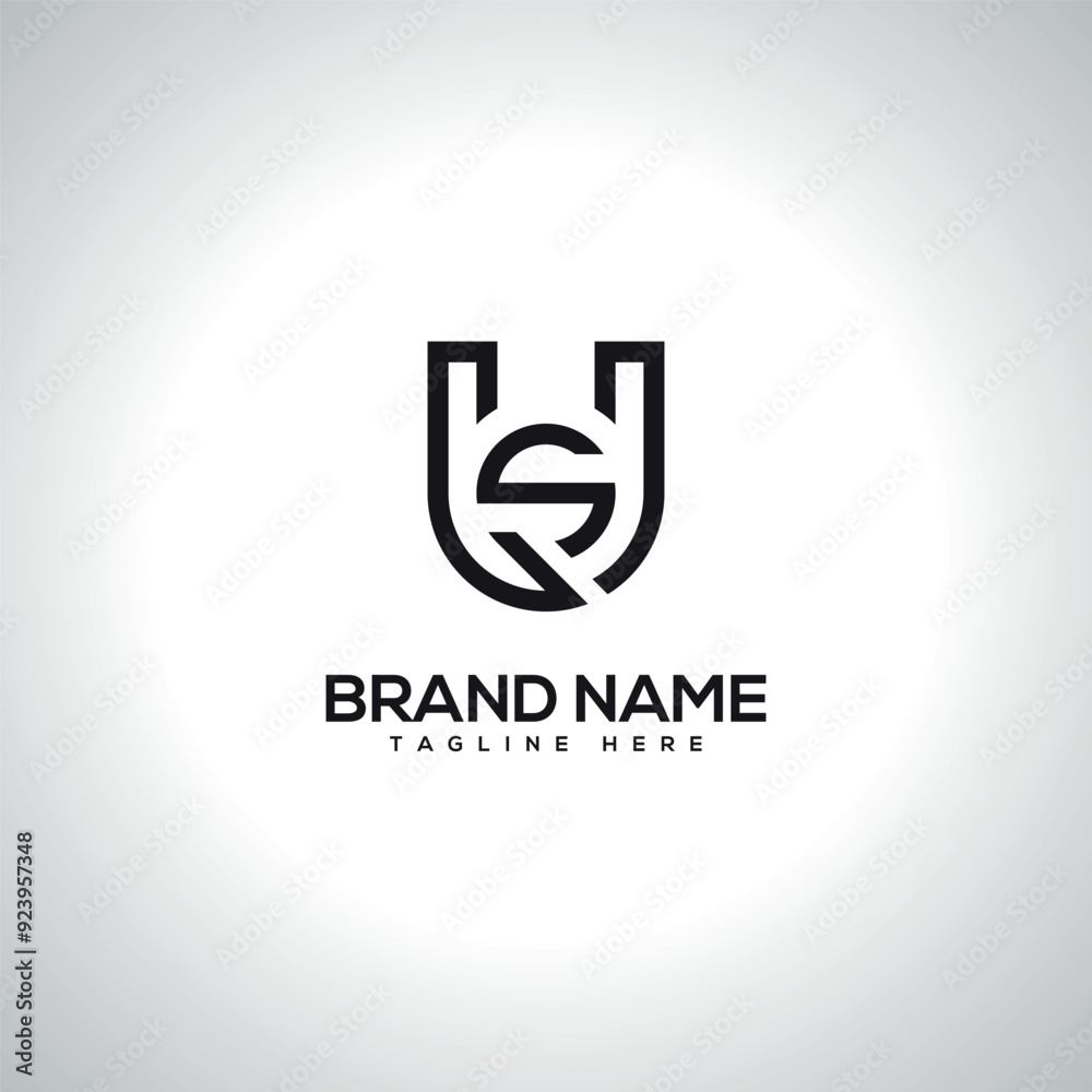 US SU Minimal Unique Letter Logo Design. Initial Vector Symbol. US SU Minimal Unique Letter Logo Design. Initial Vector Symbol.