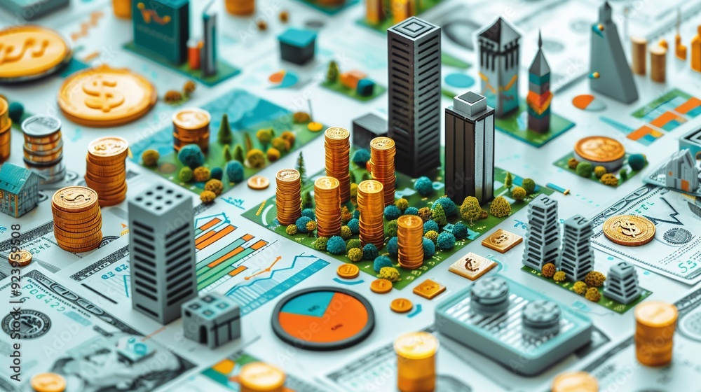 Financial background featuring capital investment, equity management, and profit strategies, perfect for showcasing entrepreneurial ventures and investment opportunities. high resolution Financial background featuring capital investment, equity management, and profit strategies, perfect for showcasing entrepreneurial ventures and investment opportunities. high resolution