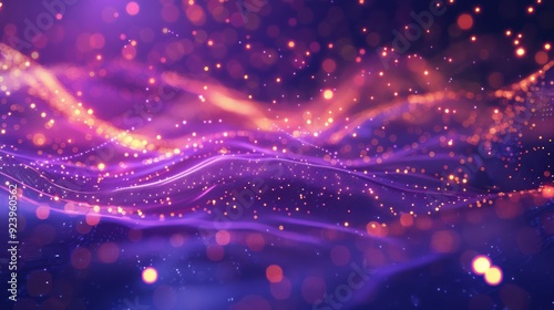 Abstract Purple and Orange Bokeh Background