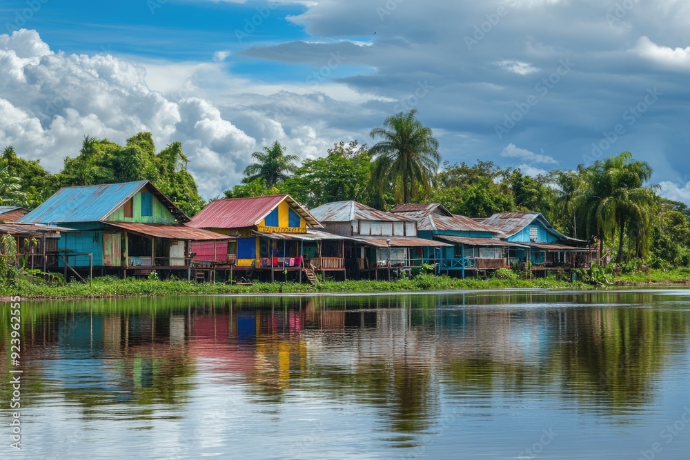 Iquitos Peru: Jungle Town on the Banks of Yanayacu River in Amazon Rainforest Iquitos Peru: Jungle Town on the Banks of Yanayacu River in Amazon Rainforest