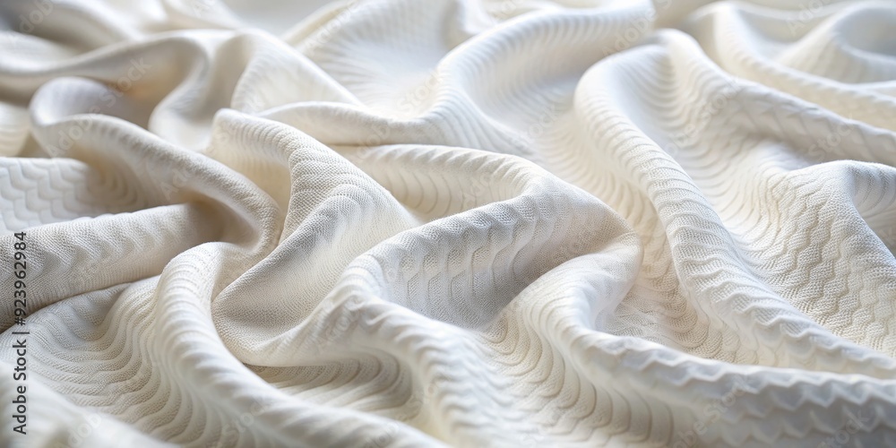 Abstract White Fabric Texture Close-up of a Wrinkled White Fabric with a Delicate Pattern, white , fabric , texture , abstract Abstract White Fabric Texture Close-up of a Wrinkled White Fabric with a Delicate Pattern, white , fabric , texture , abstract