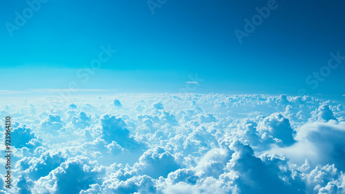blue sky with clouds generated by AI technology