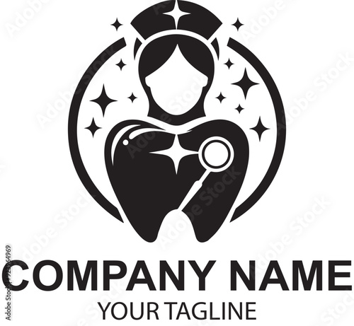 vector dental logo design 