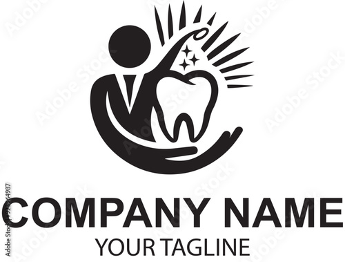 vector dental logo design 