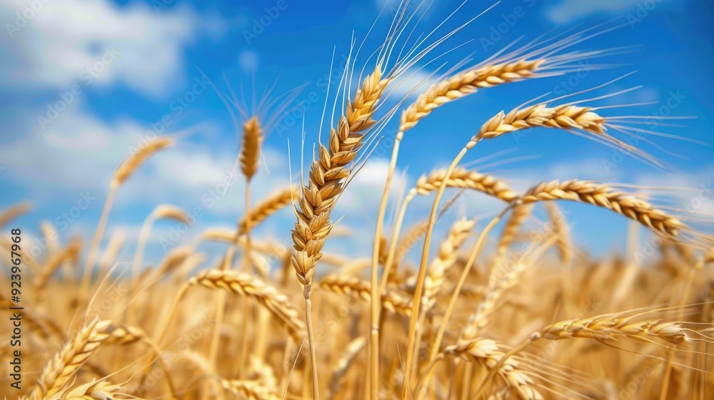 Fototapeta premium Wheat crop yield