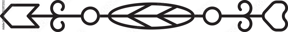 Arrow Boho Style Line Art Arrow Boho Style Line Art
