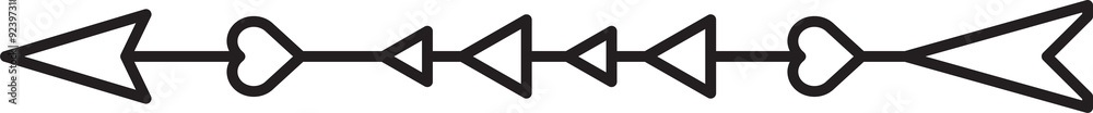 Tribal Arrow Line Art Tribal Arrow Line Art