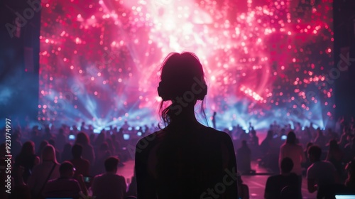 Futuristic AI-Powered Music Festival: A music festival featuring AI-generated music, holographic performers, and interactive audience experiences.