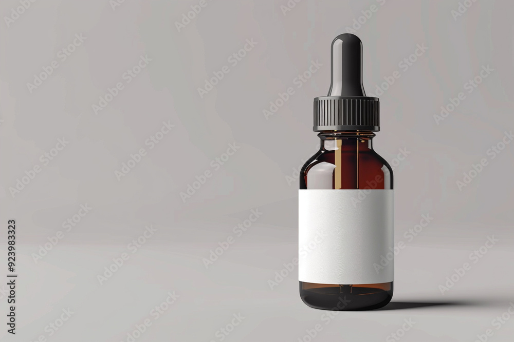 Dropper Bottle Mockup with White Label Dropper Bottle Mockup with White Label