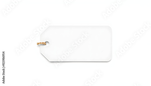 blank tag isolated with white highlights, png photo