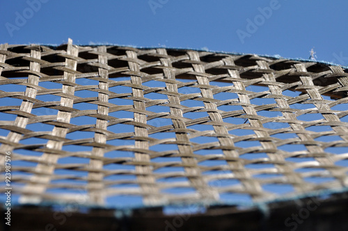 malha textura colméia de vime padrões  photo