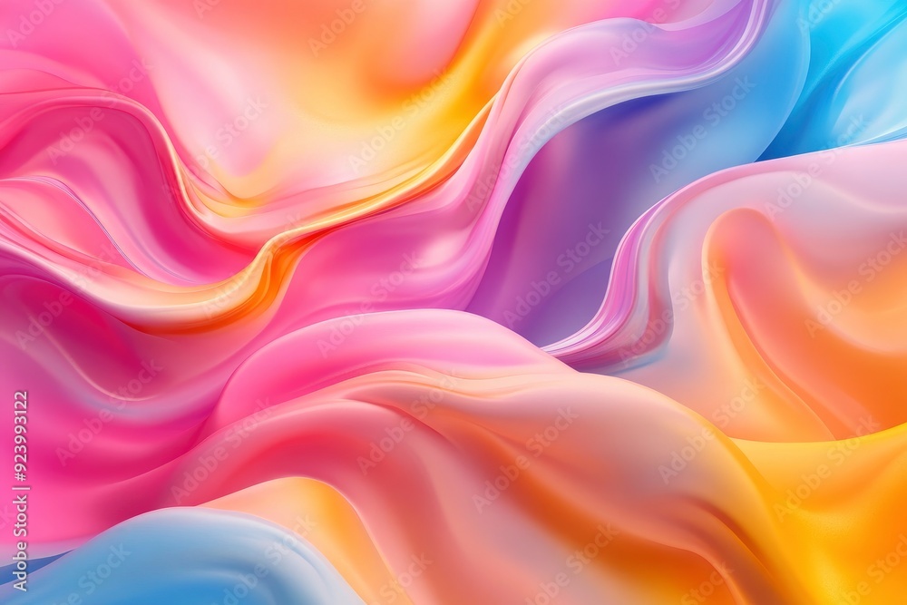 Soft and liquid color waves background, ai