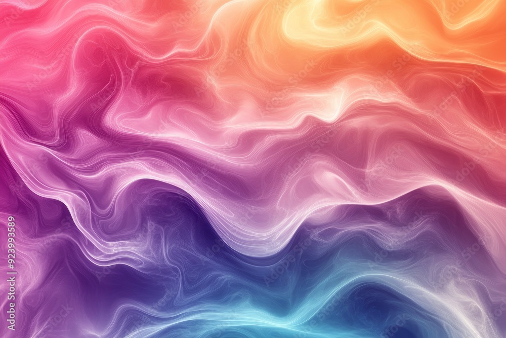 Obraz premium Soft and liquid color waves background, ai