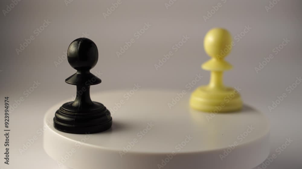 chess pieces rotating check board figures chess pieces rotating check board figures