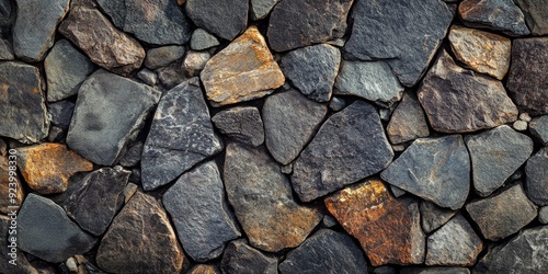 stone background. Top view. Free copy space, ai