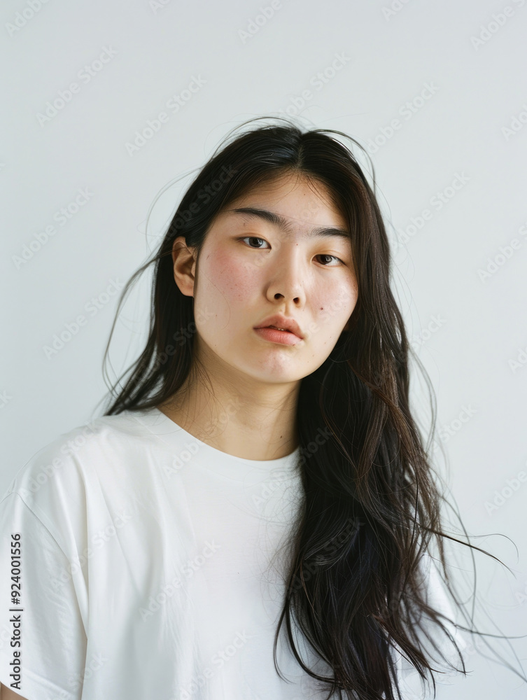 女, 女性, モデル, 可愛い, 美人, アジア人, 日本人, Tシャツ, 白いTシャツ, 白背景, Female, Female model, Cute, Beautiful, Asian, Japanese, T-shirt, White T-shirt, White background 女, 女性, モデル, 可愛い, 美人, アジア人, 日本人, Tシャツ, 白いTシャツ, 白背景, Female, Female model, Cute, Beautiful, Asian, Japanese, T-shirt, White T-shirt, White background