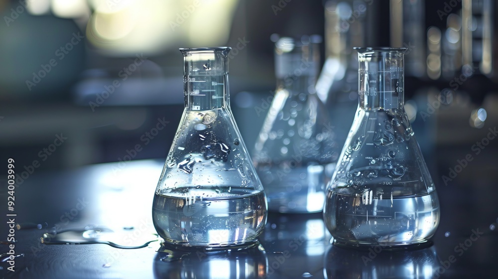 Beakers For Science With Water Beakers For Science With Water